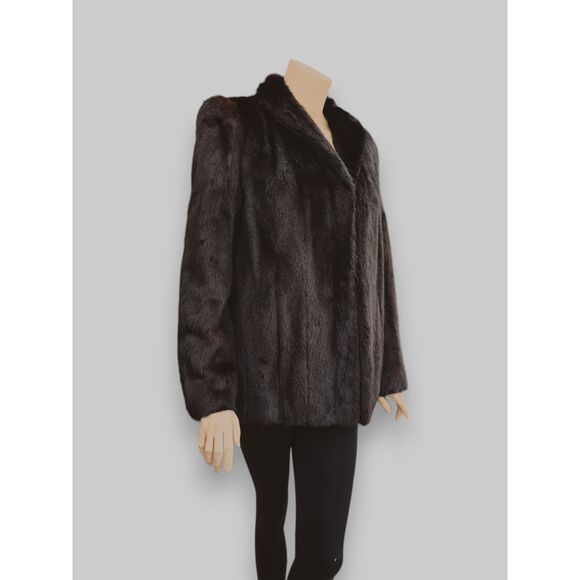 Vintage Dark Brown Mink Jacket -Small - Picture 4 of 9